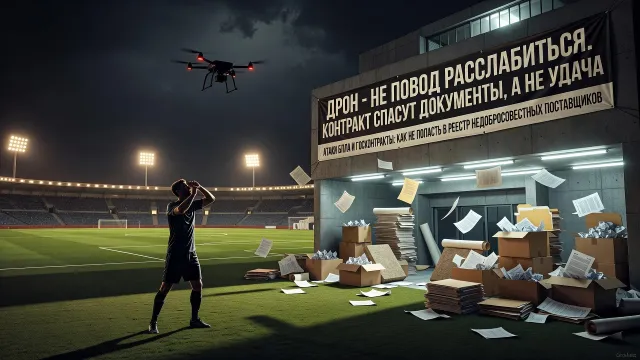 Дрон - не повод расслабиться. Контракт спасут документы, а не удача